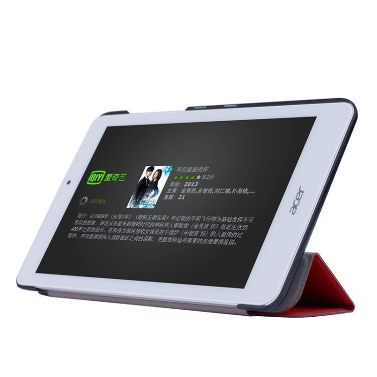 Crazy Horse Texture Leather Case with 3-folding Holder for Acer Inconia Tab 8 / W1-810