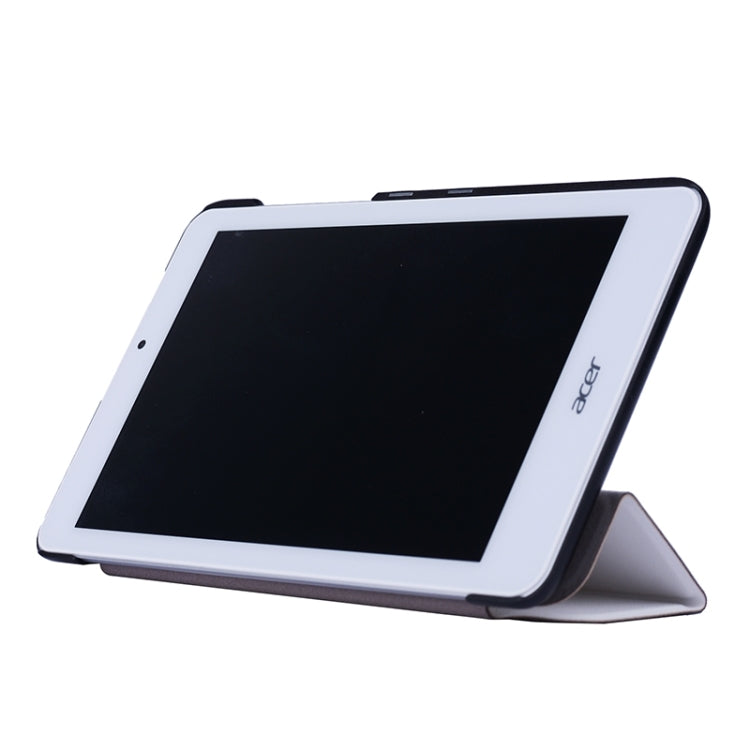 Crazy Horse Texture Leather Case with 3-folding Holder for Acer Inconia Tab 8 / W1-810