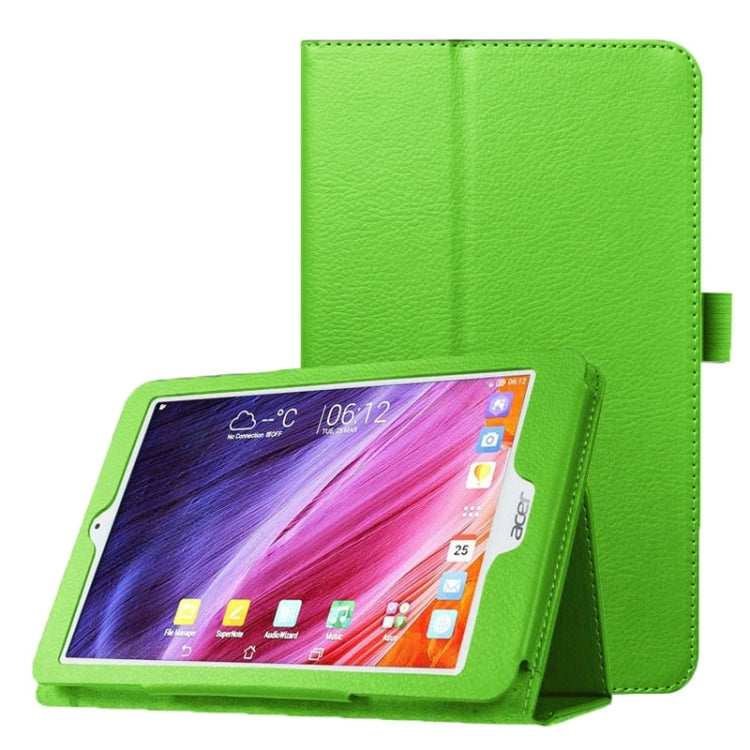 Litchi Texture Horizontal Flip Leather Case with Holder for Acer Iconia One 8 B1-820