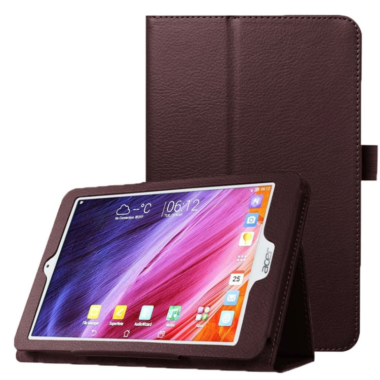 Litchi Texture Horizontal Flip Leather Case with Holder for Acer Iconia One 8 B1-820