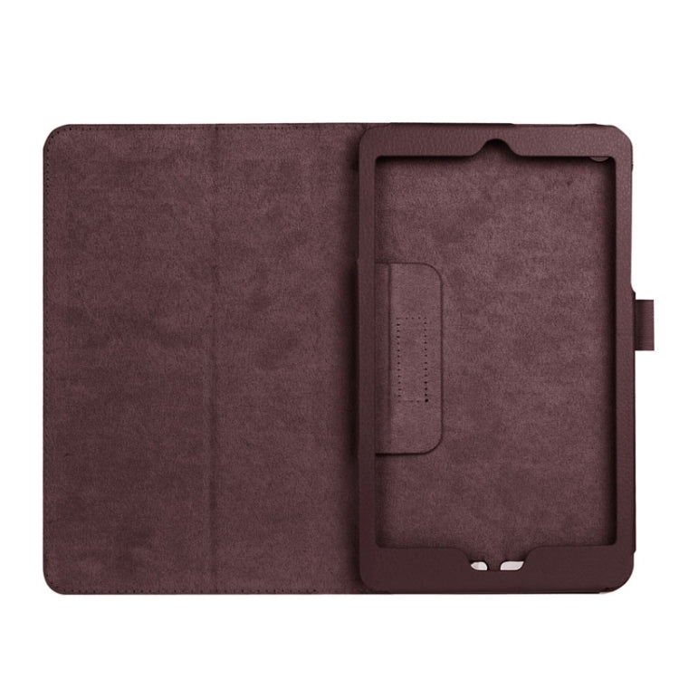 Litchi Texture Horizontal Flip Leather Case with Holder for Acer Iconia One 8 B1-820