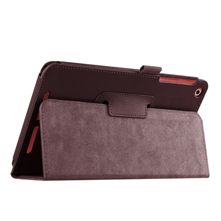 Litchi Texture Horizontal Flip Leather Case with Holder for Acer Iconia One 8 B1-820