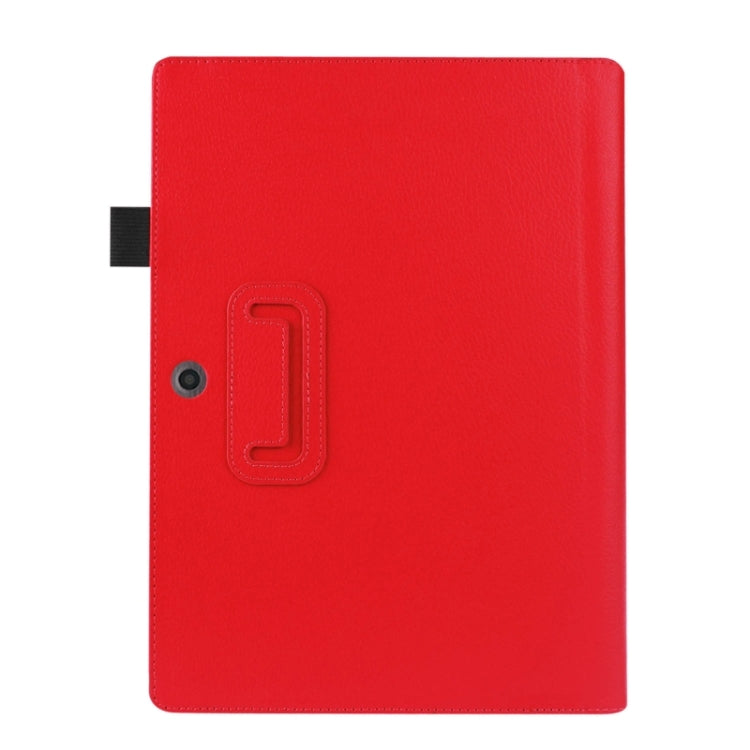 Litchi Texture 2-fold Horizontal Flip Leather Case with Holder for Acer Switch 10E AW3-013