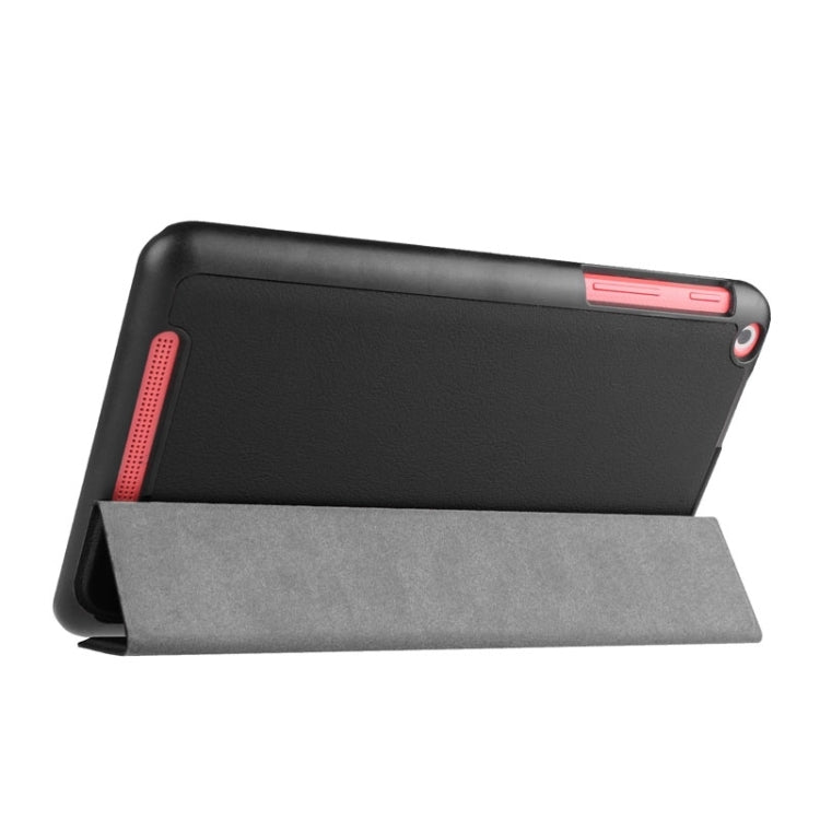 Custer Texture Horizontal Flip Leather Case with 3-folding Holder for Acer Iconia One 8 B1-820