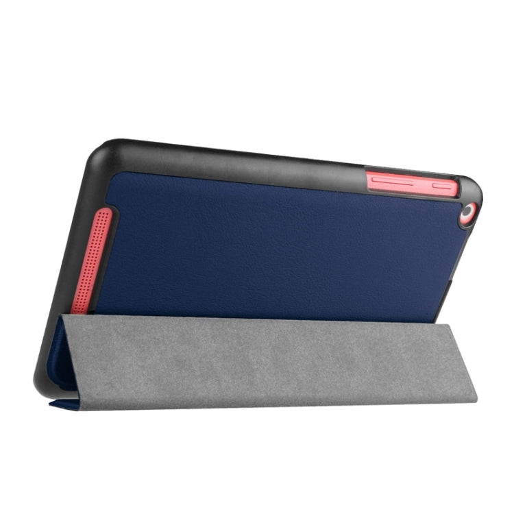 Custer Texture Horizontal Flip Leather Case with 3-folding Holder for Acer Iconia One 8 B1-820