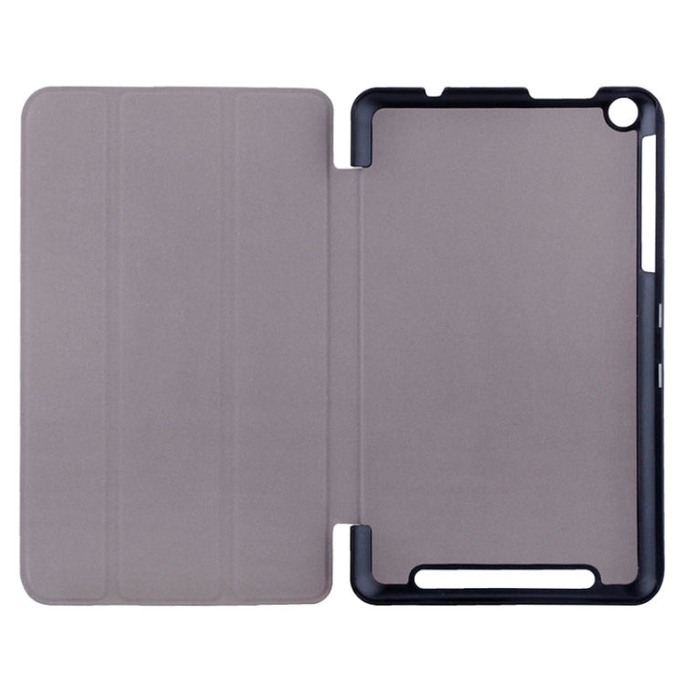 Custer Texture Horizontal Flip Leather Case with 3-folding Holder for Acer Iconia One 8 B1-820