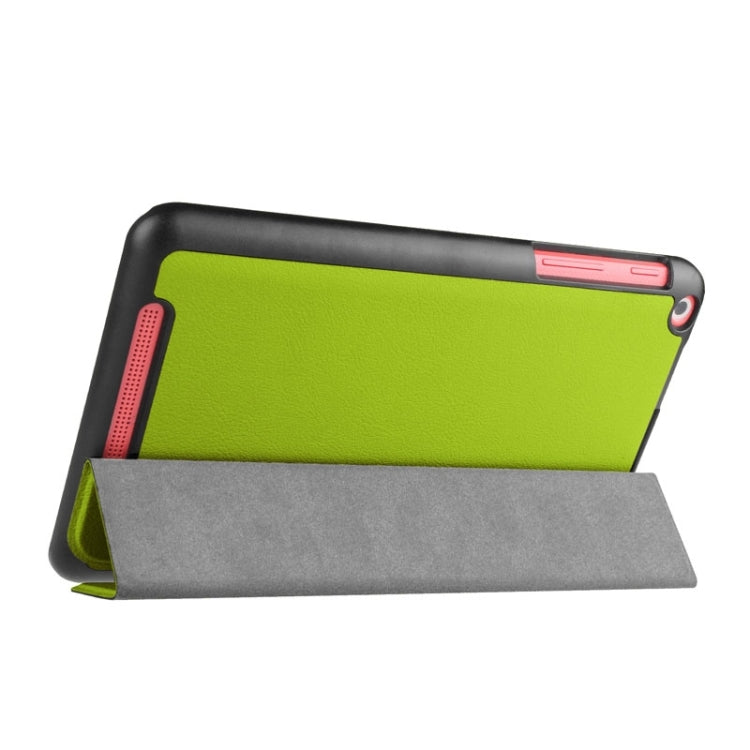 Custer Texture Horizontal Flip Leather Case with 3-folding Holder for Acer Iconia One 8 B1-820