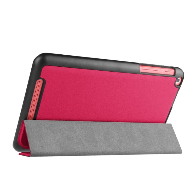 Custer Texture Horizontal Flip Leather Case with 3-folding Holder for Acer Iconia One 8 B1-820