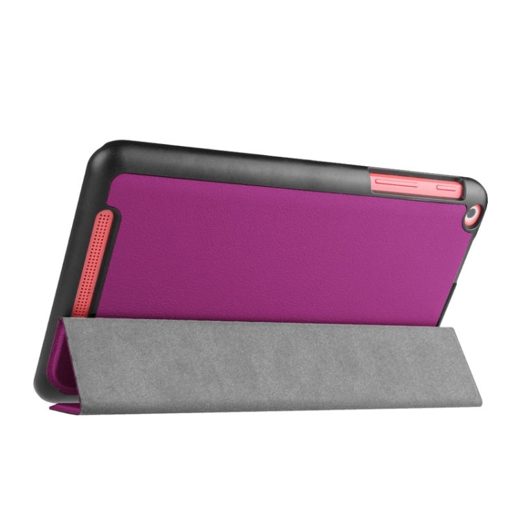 Custer Texture Horizontal Flip Leather Case with 3-folding Holder for Acer Iconia One 8 B1-820