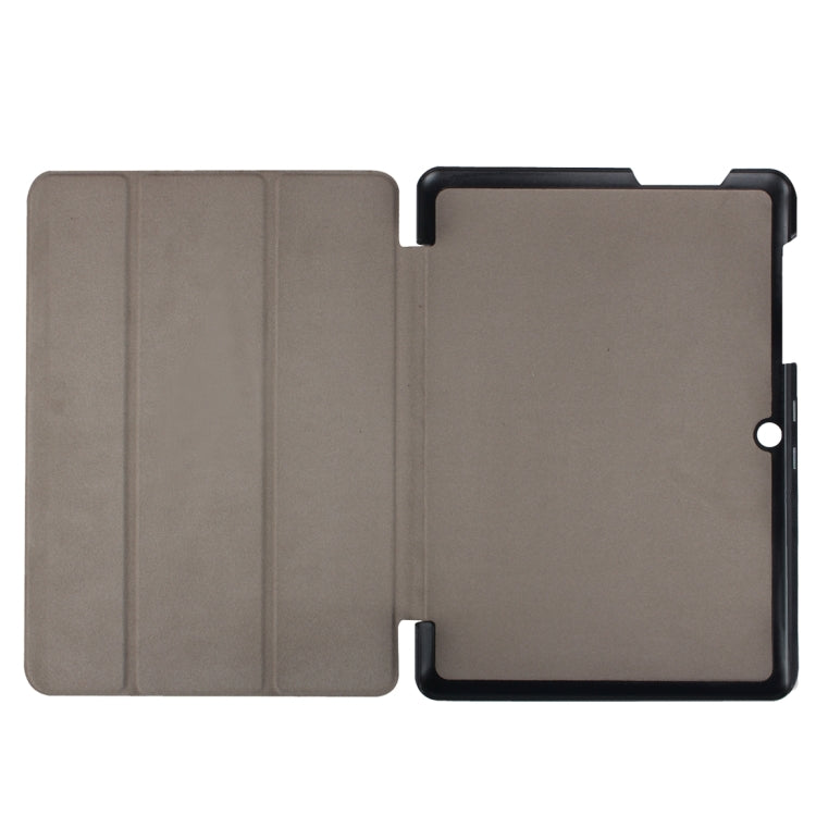 Custer Texture Horizontal Flip Solid Color Leather Case with Three-folding Holder for Acer Iconia One 10 B3-A20