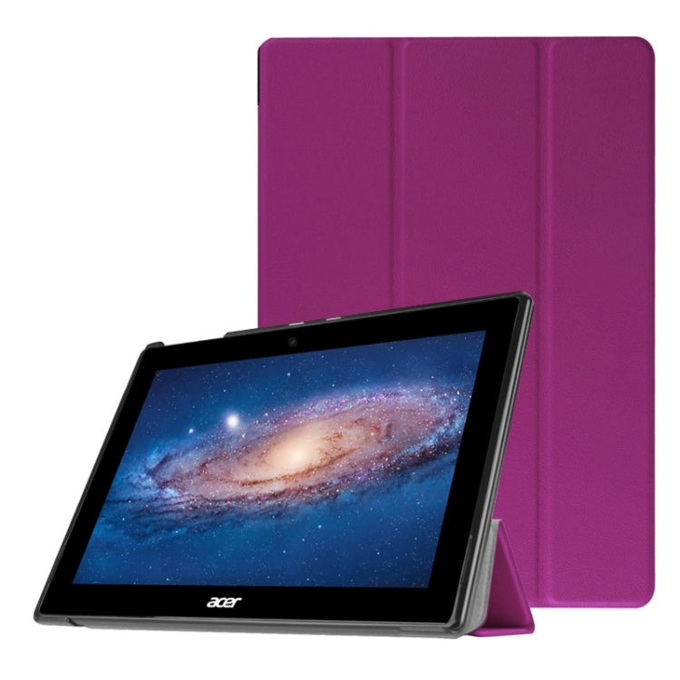 Crazy Horse Texture PC + PU Leather Case with 3 Gears Holder for Acer Iconia Tab 10 A3-A30