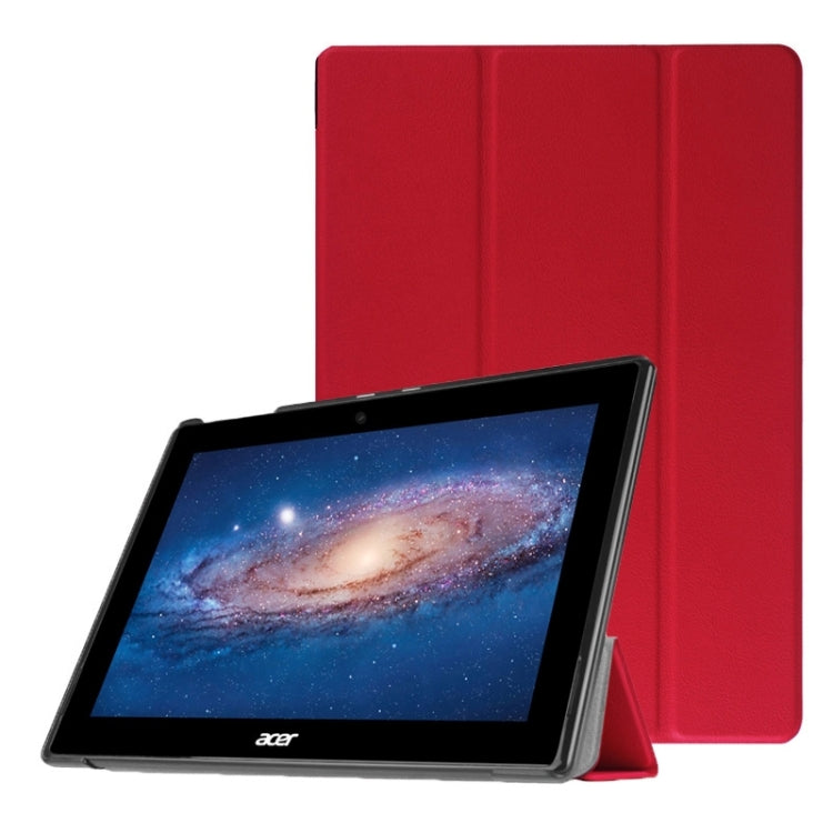 Crazy Horse Texture PC + PU Leather Case with 3 Gears Holder for Acer Iconia Tab 10 A3-A30