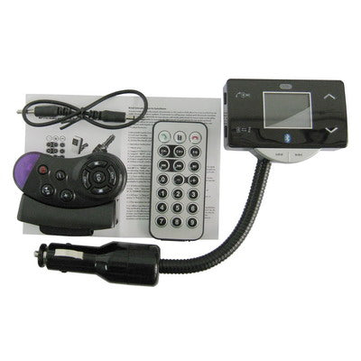 1.5 inch Car MP3 & Bluetooth FM Modulator, Support SD/MMC card, USB flash disk