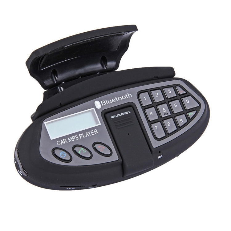 550 Steering Wheel Hand Free Bluetooth, Support FM Transmitter & TF Card(Black)