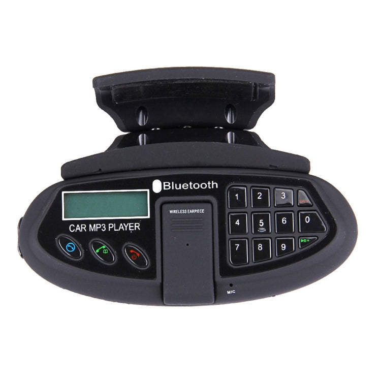 550 Steering Wheel Hand Free Bluetooth, Support FM Transmitter & TF Card(Black)