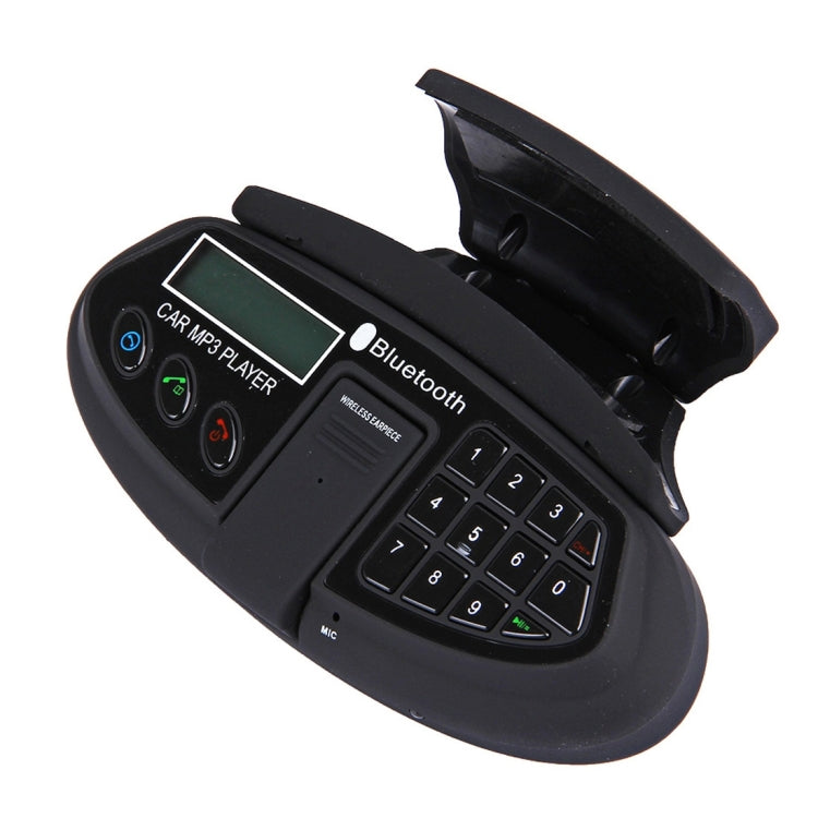 550 Steering Wheel Hand Free Bluetooth, Support FM Transmitter & TF Card(Black)