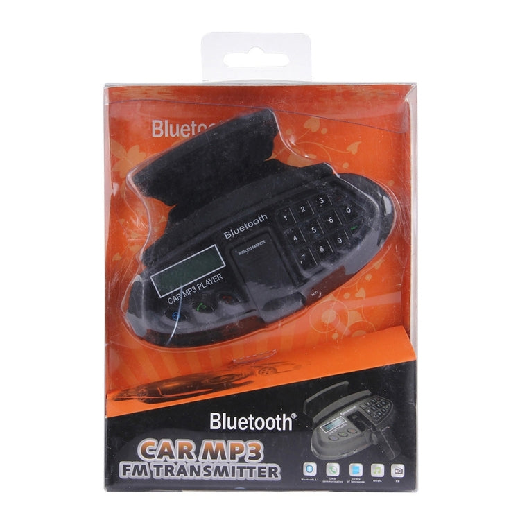 550 Steering Wheel Hand Free Bluetooth, Support FM Transmitter & TF Card(Black)