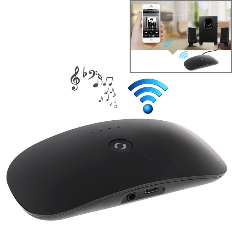 H-3D 3D Surrounded Effecf Bluetooth Music Receiver, For iPhone, Samsung, HTC, Sony, Google, Huawei, Xiaomi and other Smartphones(Black)