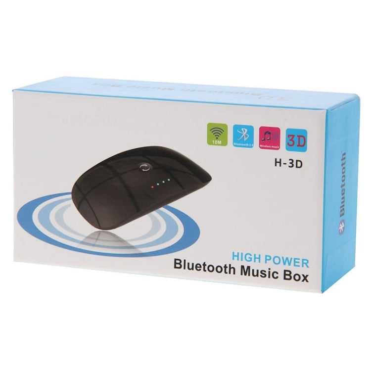 H-3D 3D Surrounded Effecf Bluetooth Music Receiver, For iPhone, Samsung, HTC, Sony, Google, Huawei, Xiaomi and other Smartphones(Black)