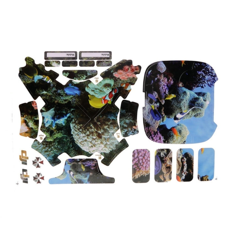 Submarine World Pattern PVC Skin Decal Sticker for Phantom 3 Copter Shell Controller Accessory