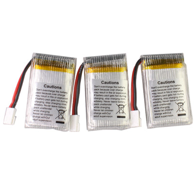 3 PCS Walkera 3.7V 600mAh li-Po Batteries for 4G6/ 4G3/ CB100 Helicopters