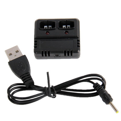 Replace Li-Po Battery USB Charger Spare Parts for WL TOYS V911 Helicopters(Black)