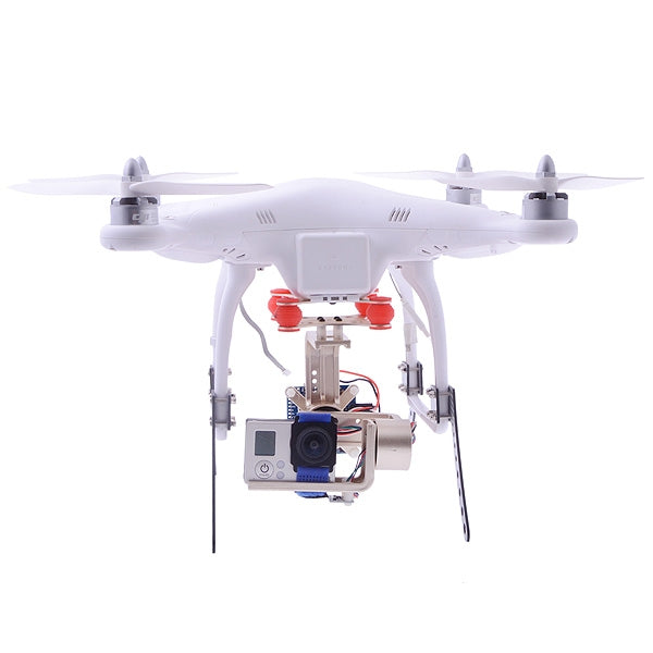 HJ 2-Axis Camera Brushless Gimbal PTZ w/ BGC3.1 2-Axis Gimbal Controller for GoPro 4 / 3+ / 3 / 2 / 1 FPV