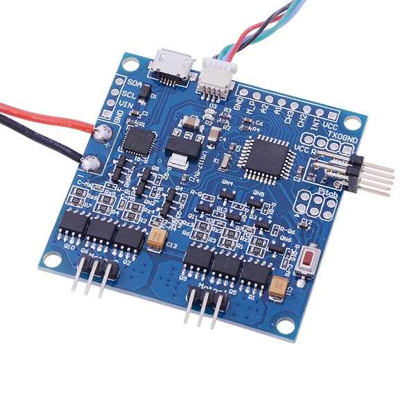 HJ 2-Axis Aluminum Brushless Gimbal PTZ with BGC 3.1 Brushless Gimbal Controller Plate for GOPRO FPV(Silver)