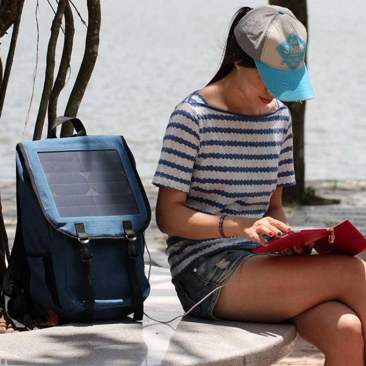 Portable and Fashionable Business Solar Charger Backpack with 10W Solar Panel & Standard USB Data Cable