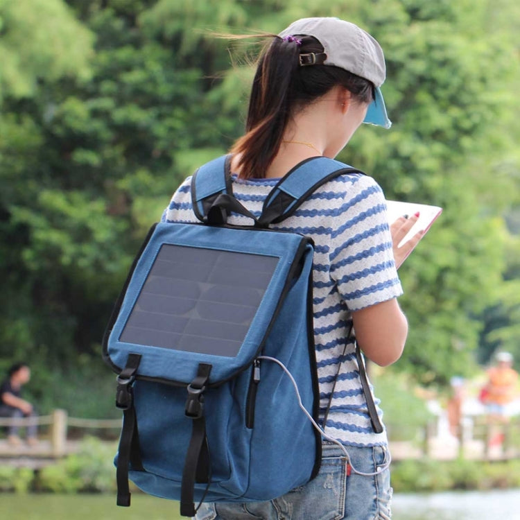 Portable and Fashionable Business Solar Charger Backpack with 10W Solar Panel & Standard USB Data Cable