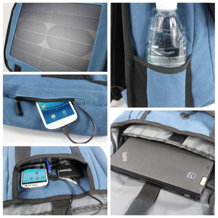 Portable and Fashionable Business Solar Charger Backpack with 10W Solar Panel & Standard USB Data Cable