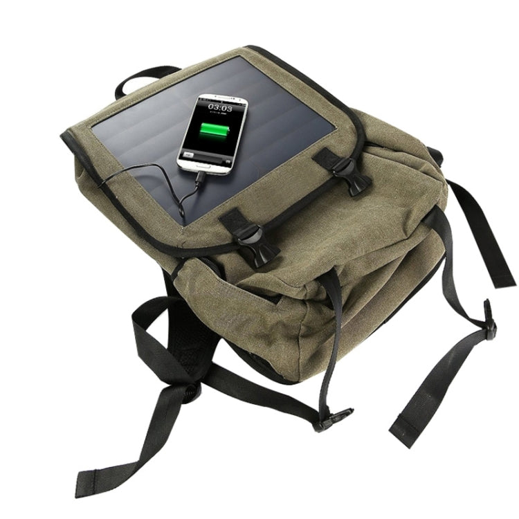 Portable and Fashionable Business Solar Charger Backpack with 10W Solar Panel & Standard USB Data Cable