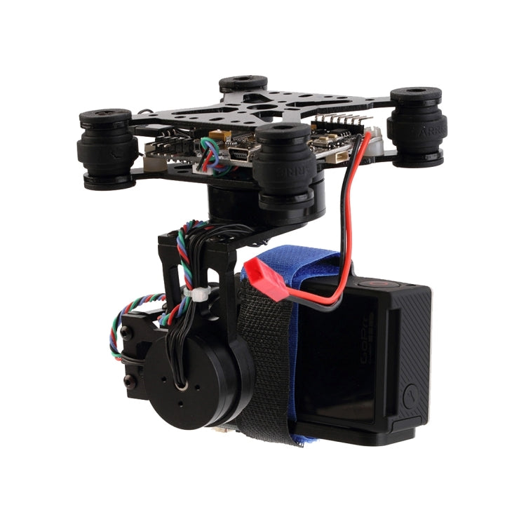 3-Axes Brushless Gimbal Mount with 32bit Storm32 Controller For GoPro HERO3 & HERO4, DJI Phantom(Black)