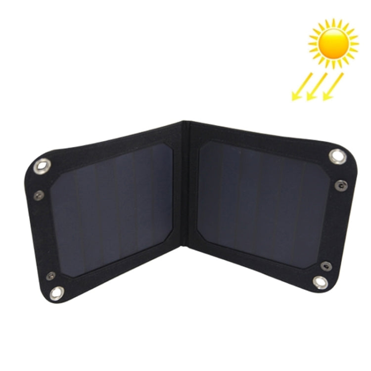 Foldable and Portable 6.5W Solar Panel Charger with Standard USB Data Cable & Four Key Rings & Four Sucker for Mobile Phones & Digital Camera & MP3 & MP4 & iPad and other 5V USB Interface Power Banks(Black)