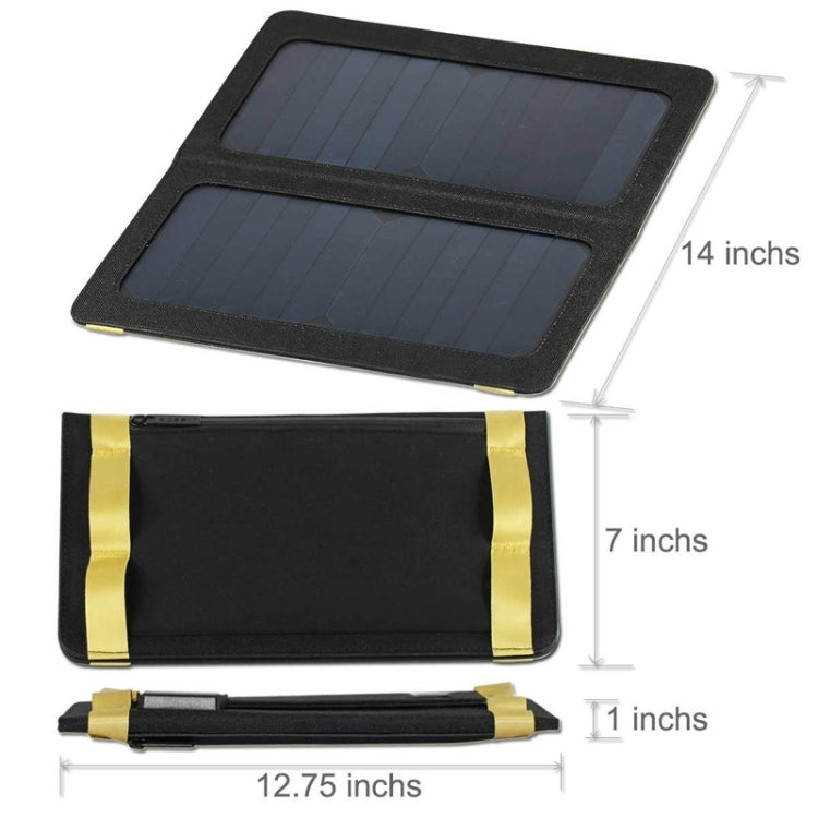 Portable 13W Solar Panel Charger with Holder & Standard USB Data Cable & Four Key Rings for Mobile Phones & Digital Camera & MP3 & MP4 & iPad and other 5V USB Interface Power Banks