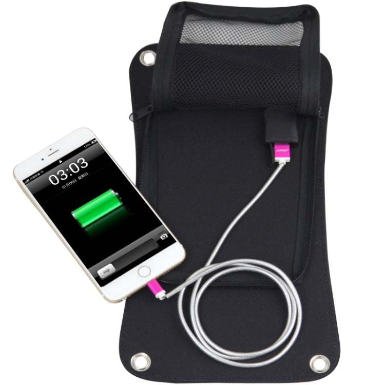 Portable Hanging 6.5W Solar Panel Charger with Standard USB Data Cable & Four Key Rings & Four Sucker for Mobile Phones & Digital Camera & MP3 & MP4 & iPad and other 5V USB Interface Power Banks