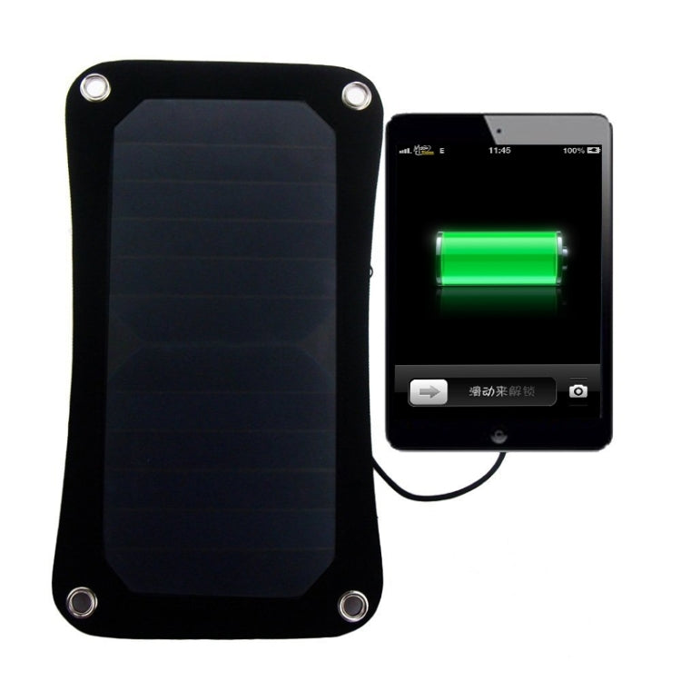 Portable Hanging 6.5W Solar Panel Charger with Standard USB Data Cable & Four Key Rings & Four Sucker for Mobile Phones & Digital Camera & MP3 & MP4 & iPad and other 5V USB Interface Power Banks