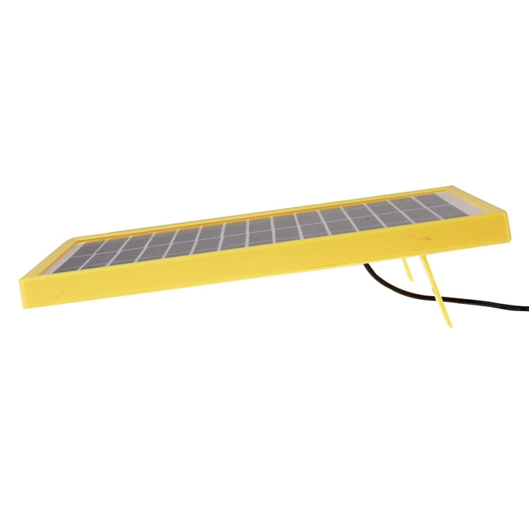 15V 5.5W Portable Solar Panel with Holder Frame, 5.5 x 2.1mm Port(Yellow)