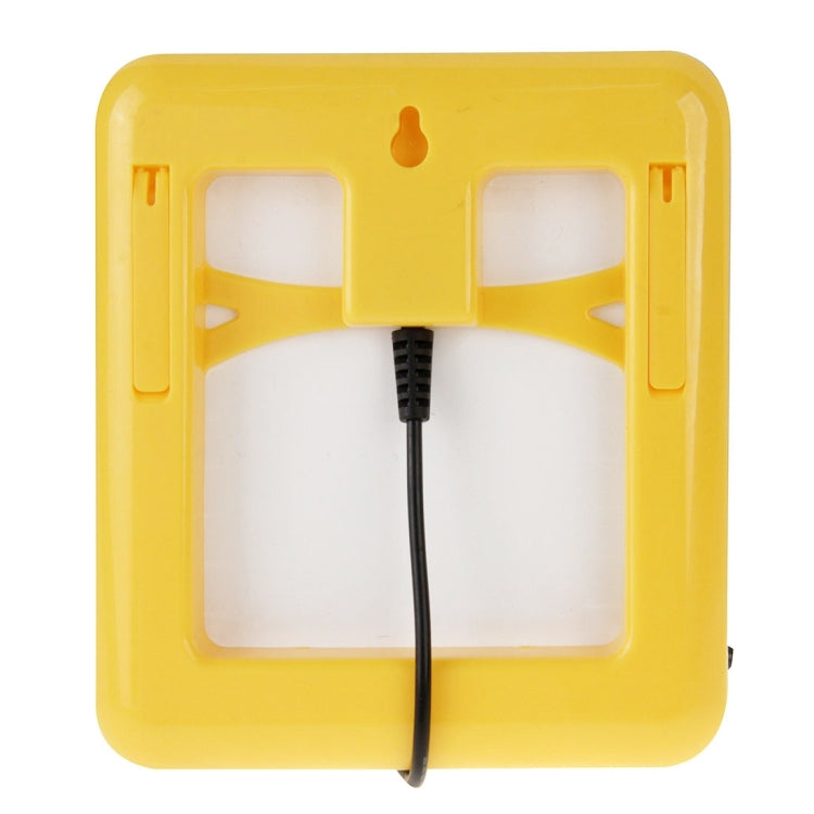 12V 2W Portable Solar Panel with Holder Frame, 5.5 x 2.1mm Port(Yellow)