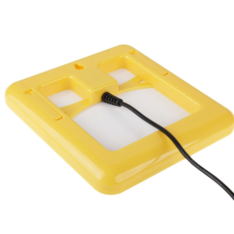 12V 2W Portable Solar Panel with Holder Frame, 5.5 x 2.1mm Port(Yellow)