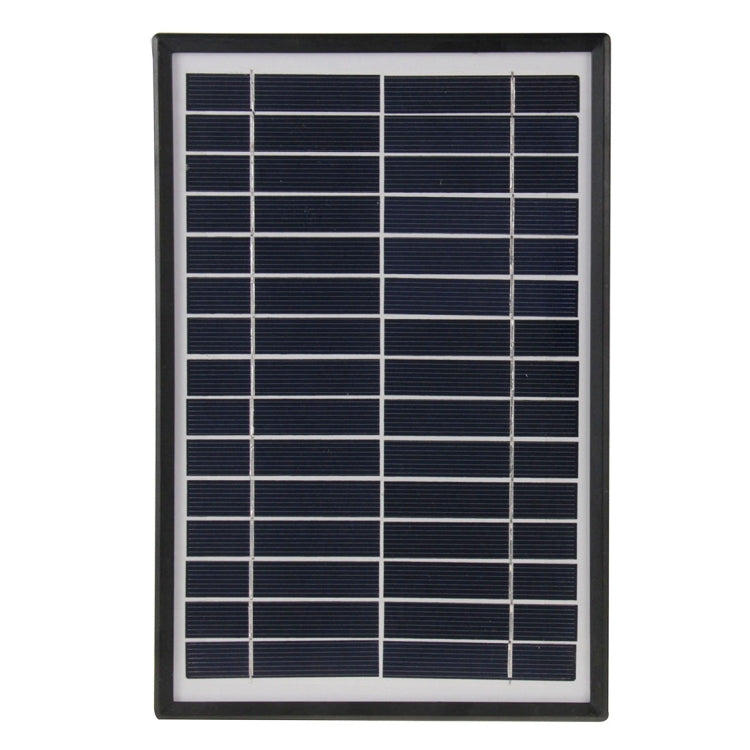 15V 5.5W Portable Solar Panel with Holder Frame, 5.5 x 2.1mm Port(Black)