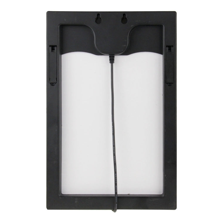 15V 5.5W Portable Solar Panel with Holder Frame, 5.5 x 2.1mm Port(Black)