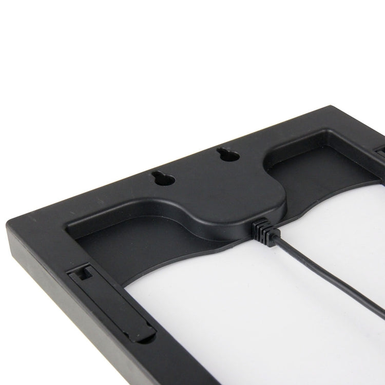 15V 5.5W Portable Solar Panel with Holder Frame, 5.5 x 2.1mm Port(Black)