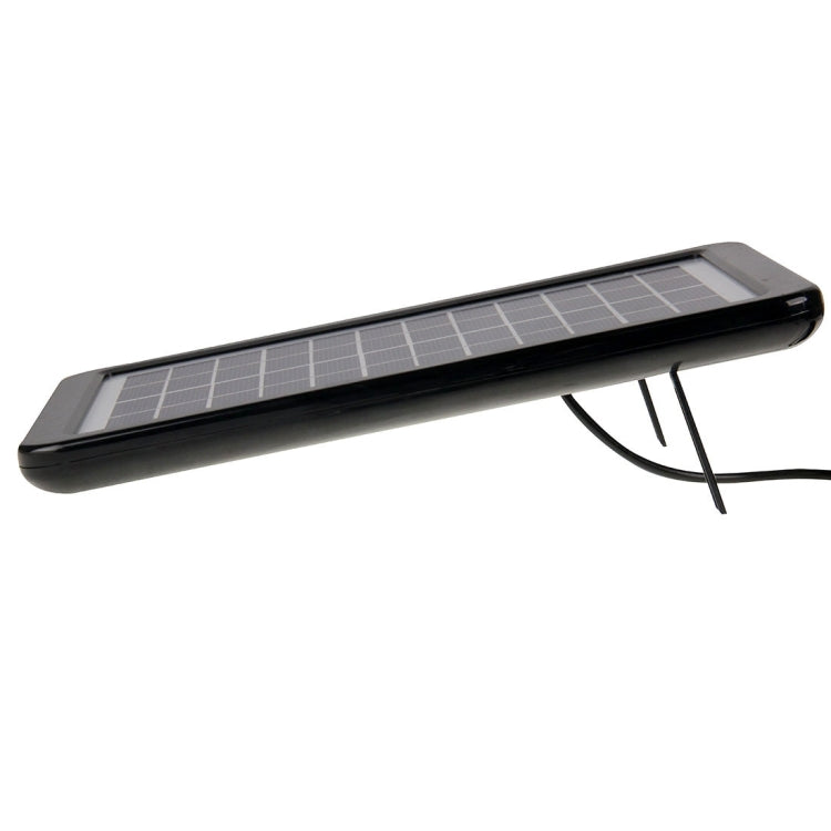 12V 3W Portable Solar Panel with Holder Frame, 5.5 x 2.1mm Port(Black)
