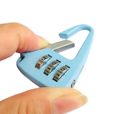 3 Digits Portable Mini Combination Lock / Backpack Padlock(Baby Blue)