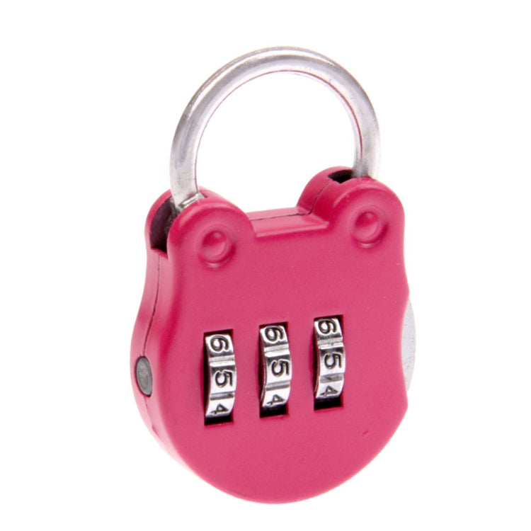 Mini Luggage Security Lock Portable 3 Digits Combination Lock / Backpack Padlock(Random Color)
