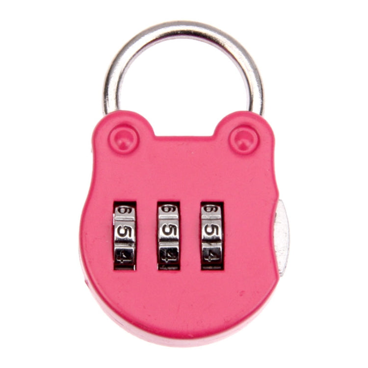 Mini Luggage Security Lock Portable 3 Digits Combination Lock / Backpack Padlock(Random Color)