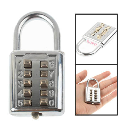5 Digit Combination Security Travel Lock(Silver)