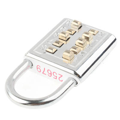 5 Digit Combination Security Travel Lock(Silver)