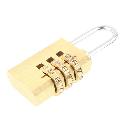 3 Digit Copper Resettable Combination Security Travel Lock